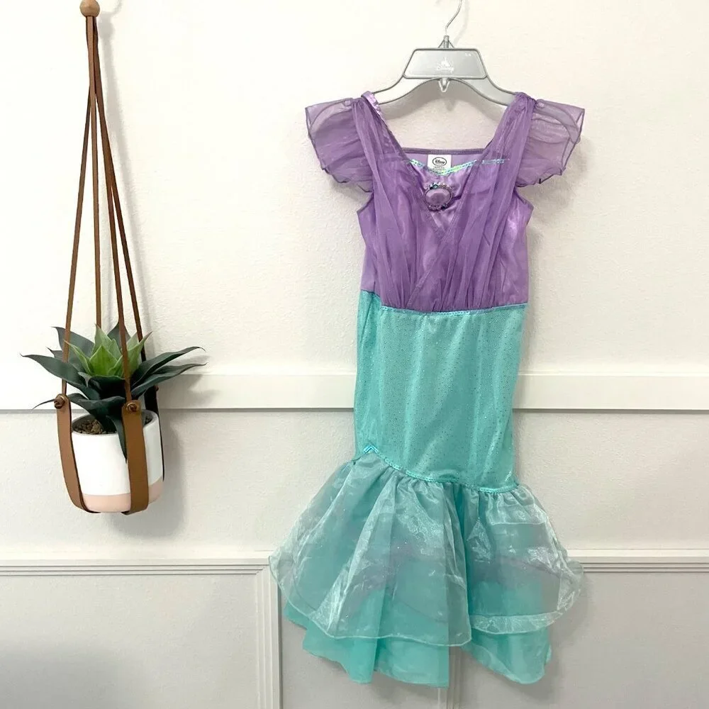 Disney Collection Ariel Roleplay Girls Dress Up Costume Size 5/6